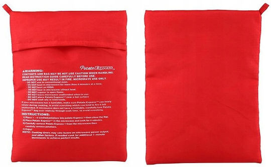 Zola Magic Bag Microwaving Potatoes Reusable Red 26x19 Cm