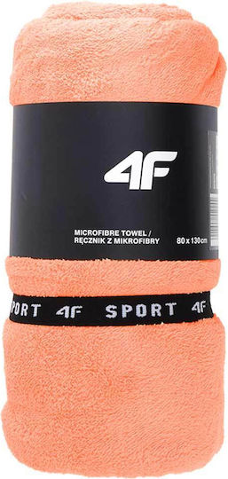 4F Πετσέτα Microfiber Σώματος Πορτοκαλί 80x130εκ.