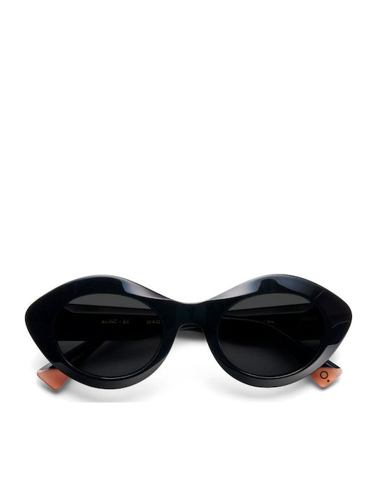 Etnia Barcelona Ampat Women's Sunglasses with Black Plastic Frame and Black Polarized Lens ET-AMPAT50S-BK