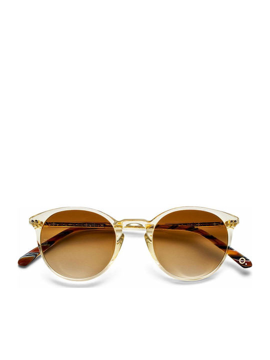 Etnia Barcelona Unisex Sunglasses with Red Tartaruga Horn-Rimmed Frame and Brown Gradient Polarized Lens ET-5JORDA250SHVBR-HVBR