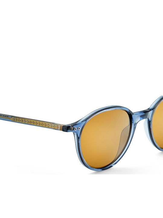 Etnia Barcelona Unisex Sunglasses with Blue Plastic Frame and Yellow Polarized Lens ET-5PEARL248SBL-BL