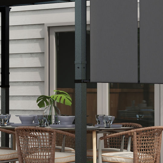 Garden Pergola Gazebo Pergola in Grey Colour 350x350cm