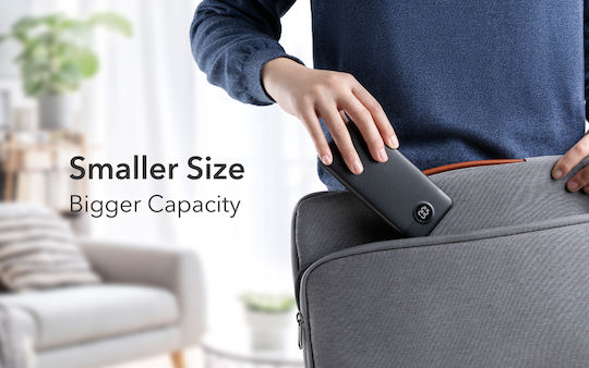 Veger L10S Power Bank 10000mAh 20W με 2 Θύρες USB-A και Θύρα USB-C Power Delivery / Quick Charge 3.0 Μαύρο