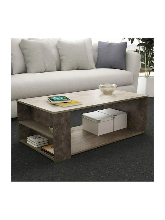 Gennaro Rectangular Wooden Coffee Table Oak L110xW60xH40cm