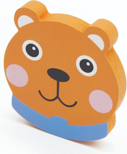 Ξύλινο Παιδικό Puzzle Σφηνώματα Bear 4pcs Oops