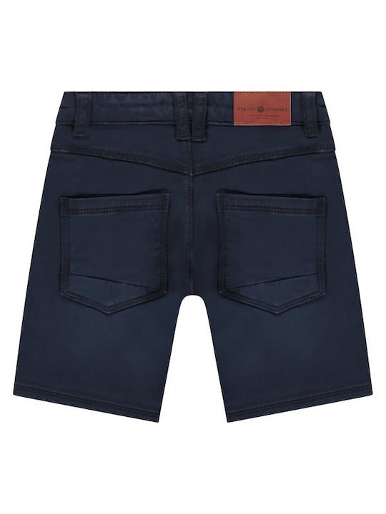 Stains & Stories Pantaloni copii din denim Albastru