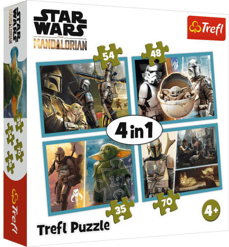 Kids Puzzle 4in1 Mandalorian Star Wars Trefl