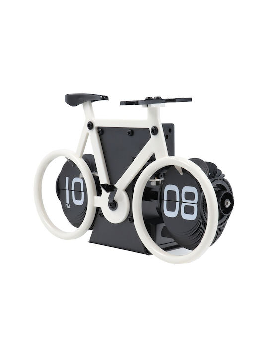 Desk Clock Bike Flip Tabletop Digital Clock Gray 600629