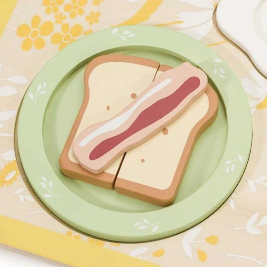 Classic World Kochspielzeug / Küchenutensilien Breakfast Tray aus Holz 13Stück