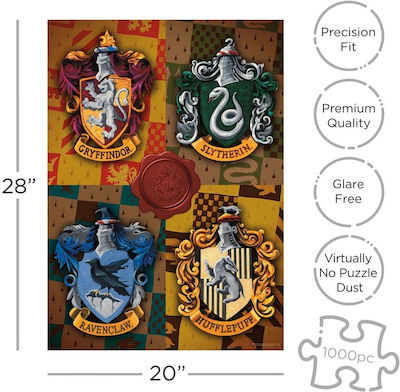 Harry Potter: House Crests Puzzle 2D 1000 Pieces