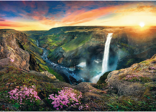 Haifoss Waterfall, Iceland Puzzle 2D 2000 Pieces