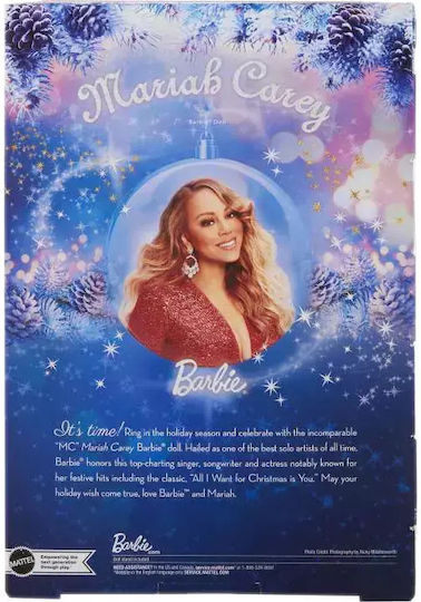 Barbie Mariah Carey Holiday Celebration Колекционерска Кукла 20см.