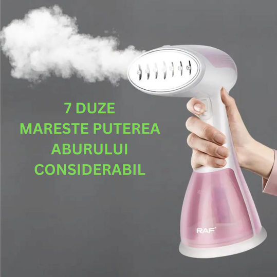 Esino LC 201 Aparat de călcat cu abur pentru haine de Mână 1500W cu rezervor 300ml Roz