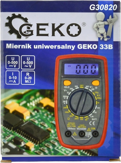 Geko Digitales Multimeter mit AC / DC / Widerstandsmessung G30820