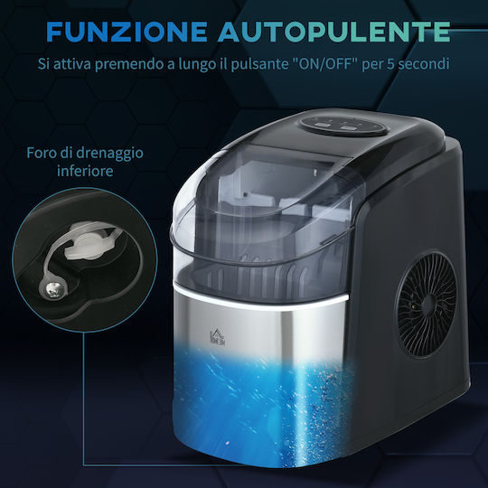 HomCom Παγομηχανή με Χωρητικότητα 12kg