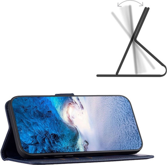 Binfen Wallet Case Δερματίνης Μπλε (Galaxy A35)