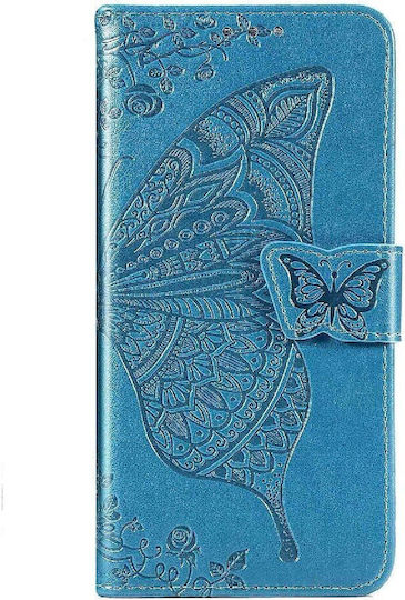 Butterfly Back Cover Δερματίνης / Πλαστικό / Σιλικόνης Μαγνητικό Μπλε (Realme Note 50)