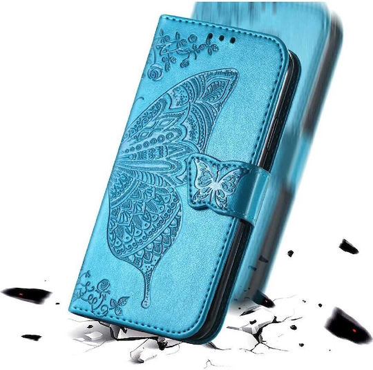 Butterfly Back Cover Δερματίνης / Πλαστικό / Σιλικόνης Μαγνητικό Μπλε (Realme Note 50)