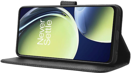 Wallet Δερματίνης Μαύρο (OnePlus Nord CE 3 Lite)