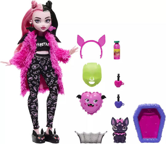 Mattel Creepover Draculaura Κούκλα για 4+ Ετών 30εκ.