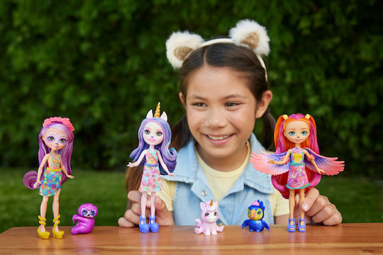Mattel Enchantimalssabindra Sloth Hang Кукла за 3+ години+ години 15см.
