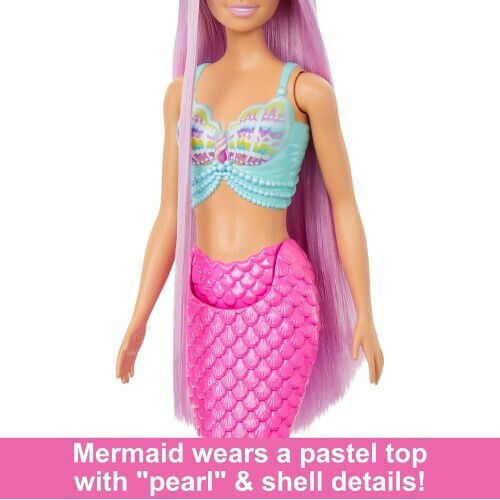 Barbie Mermaid Doll Touch of Magic Mermaid Long Hair for 3+ years+ Years 17cm