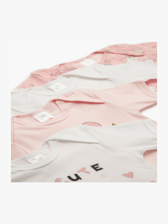 Minerva Unicorn Short-Sleeved White-pink 4pcs