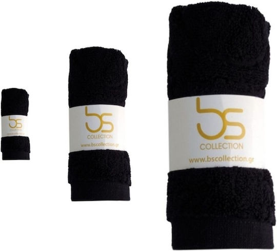 BS Collection Hotel Towel Face Black 92x49cm 2/20001/49/92/Black