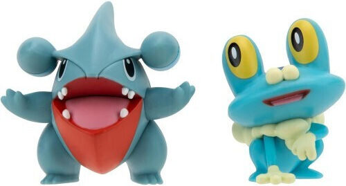 Jazwares Miniature Toy Gible & Froakie Pokemon Light Blue 5cm