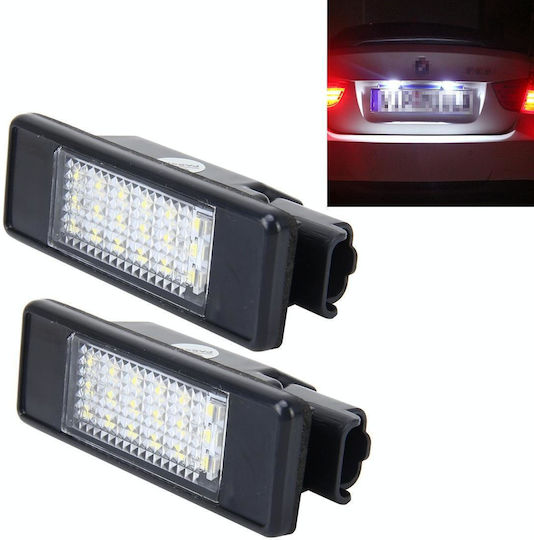 License Plate Lights for BMW X7 Citroen Berlingo / C2 / C3 / C4 / C5 / C6 Peugeot Expert Suzuki Crossover 2pcs