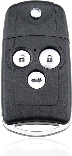Honda Car Key Shell with Blade with 3 Buttons for Honda