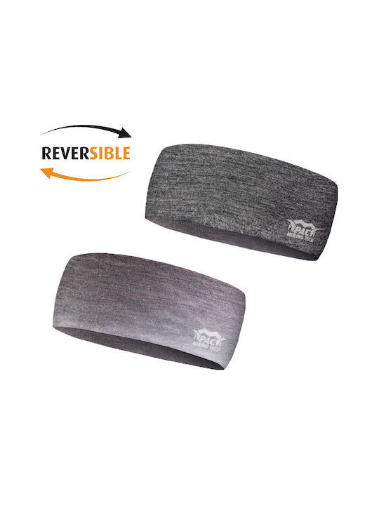 P.A.C. Recycled Merino Tech Sportstirnband Gray