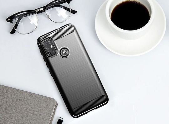 Erbord Back Cover Plastic / Silicone Black (Motorola Moto G10, Motorola Moto G30)