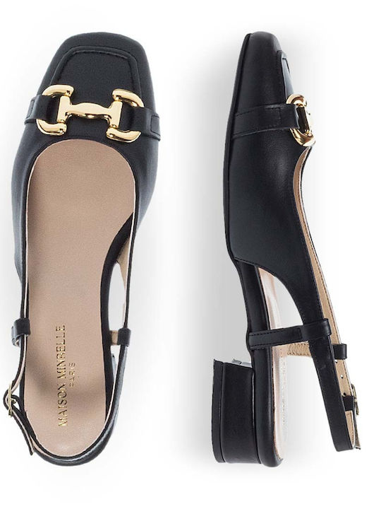 Pumps mit Riemchen Schwarz