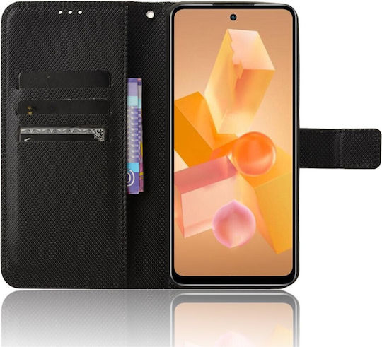 Wallet Δερματίνης Μαύρο (Realme Note 50)