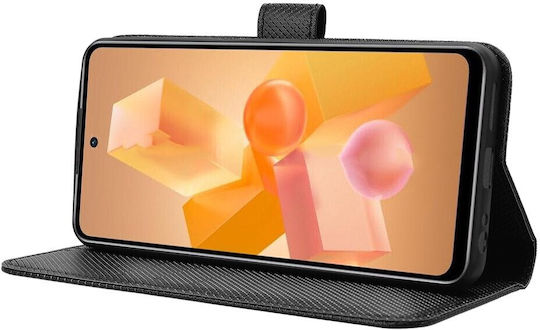 Wallet Δερματίνης Μαύρο (Realme Note 50)
