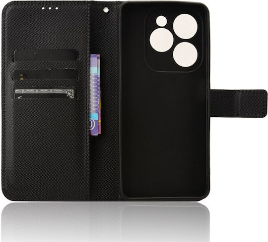 Wallet Δερματίνης Μαύρο (Realme Note 50)
