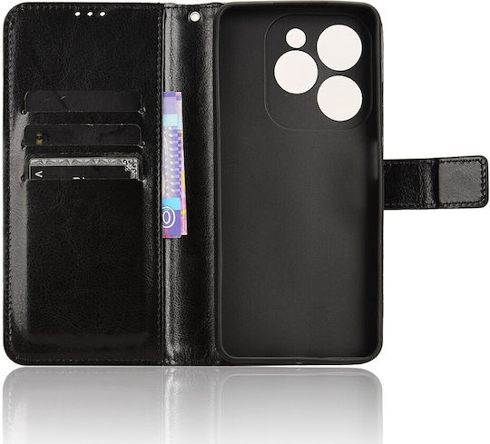 Wallet Δερματίνης / Πλαστικό / Σιλικόνης Μαύρο (Realme Note 50)