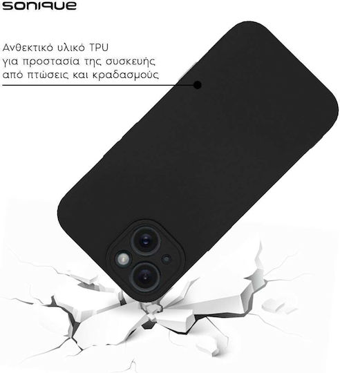 Sonique Back Cover Silicone / Fabric Black (Galaxy A25 5G)