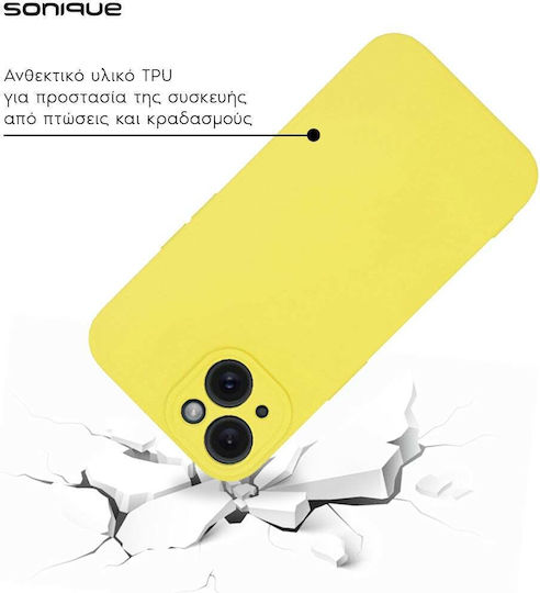 Sonique Back Cover Σιλικόνης / Υφασμάτινο Κίτρινο (Redmi Note 13 Pro 5G / Poco X6)