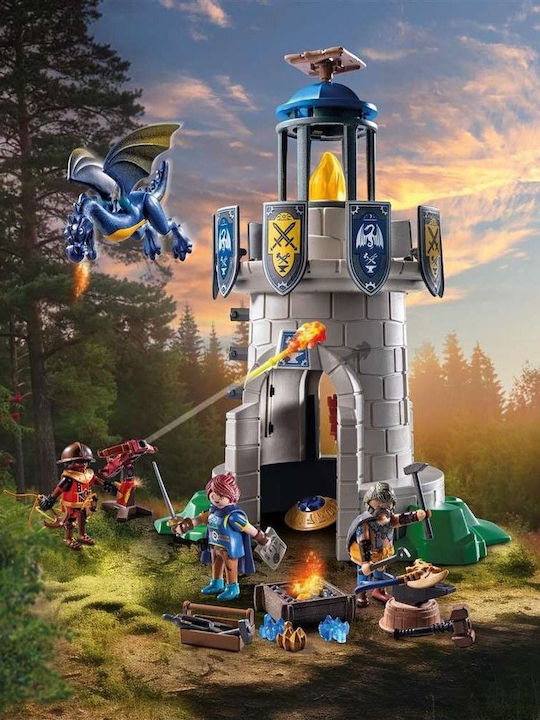 Плеймейт свещ Novelmore Кула на рицарите с дракон и ковач за 4+ години Години Playmobil