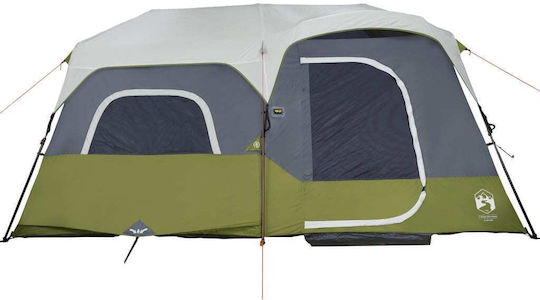 vidaXL Campingzelt Tunnel Grün für 9 Personen 441x288x217cm