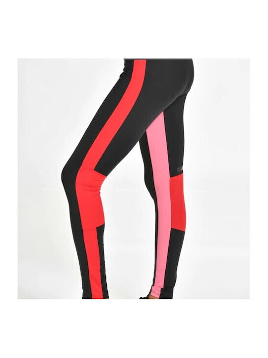 Frauen Lang Leggings Hochgeschnitten Schwarz