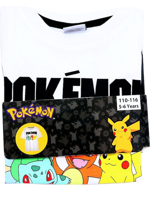 Kinderoberteile Kurzärmelig Weiß Pokémon