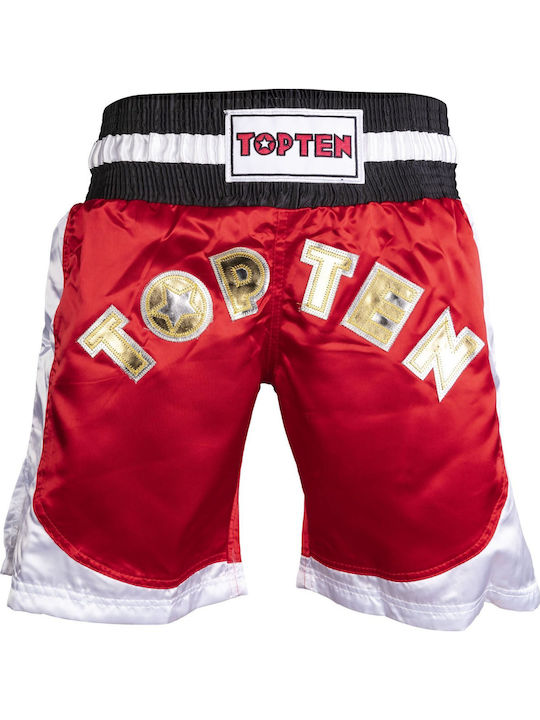 Top Ten Men's Kick/Thai Boxing Shorts Red