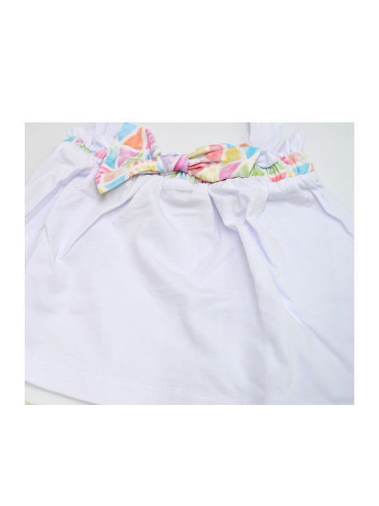 Kinder-Set mit Shorts Sommer 2Stück White