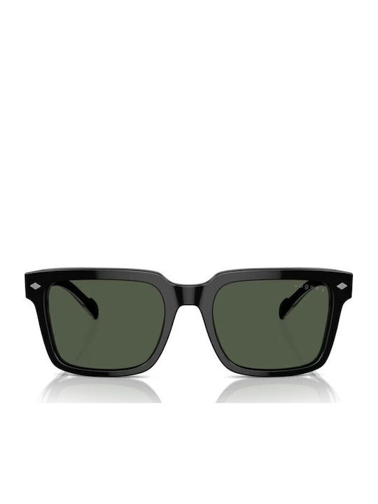 Vogue Men's Sunglasses with Black Horn-Rimmed Frame and Brown Polarized Lenses VO5573S W44/9A