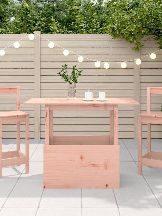 Outdoor Table from Acacia Brown Pseudo Teak 100x50x75cm