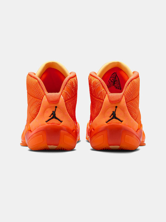 Air  38 WNBA High Basketball Shoes Cone / Brilliant Orange / Melon Tint / Black
