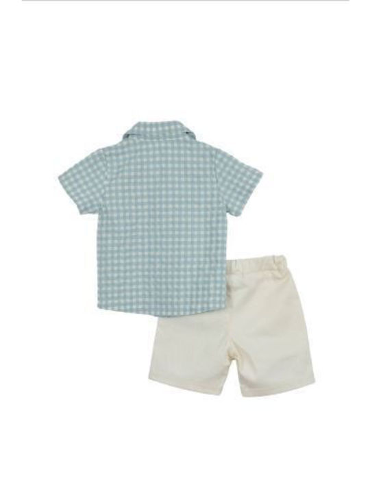 Babylon Kids Set with Shorts Summer 2pcs White